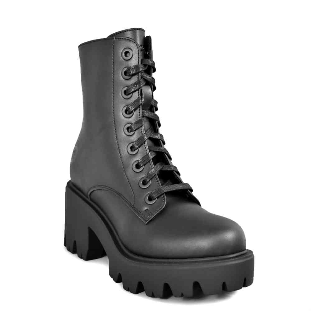 Altercore - Ella Vegan Bottes de plate-forme - Noir